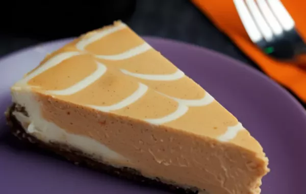 Smart Cookie's Spiderweb Pumpkin Cheesecake