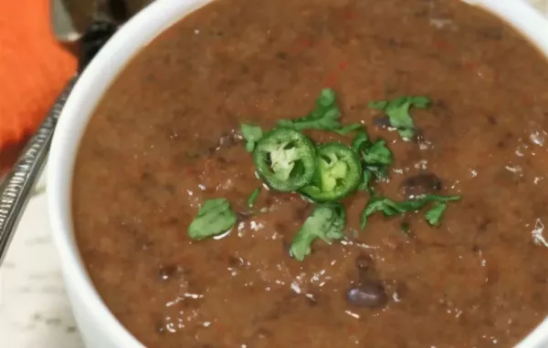 Smoky Black Bean Soup Recipe