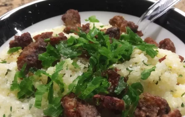 Smoky Sausage Scramble and Grits