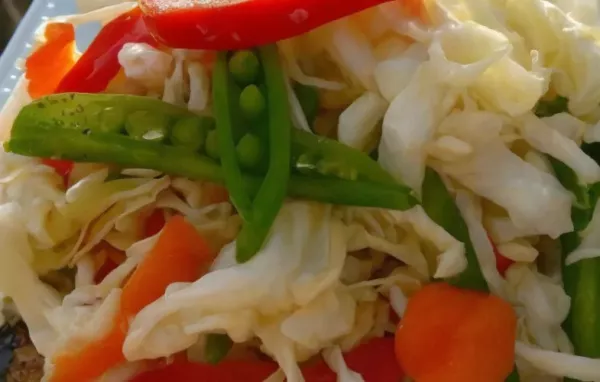 Snow Pea and Napa Cabbage Slaw