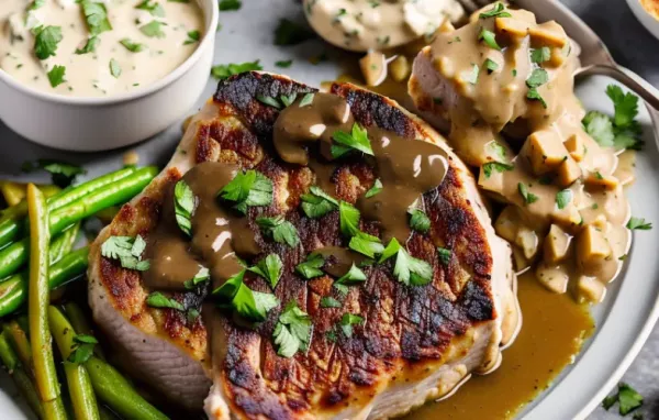 Sour Cream Pork Chop and Vidalia Onion Gravy