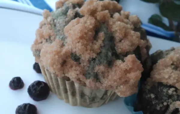 Sourdough Blueberry Muffins