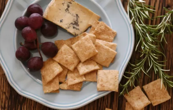 Sourdough Rosemary Crackers