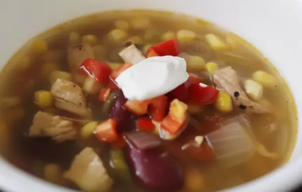 Southwest Black Bean Chicken Soup