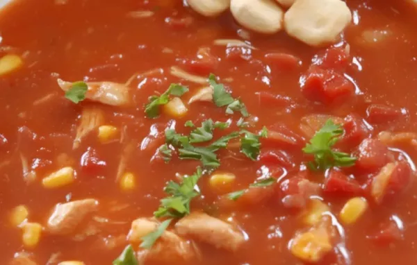 Spice up your meal with Catherine's flavorful and hearty chicken soup