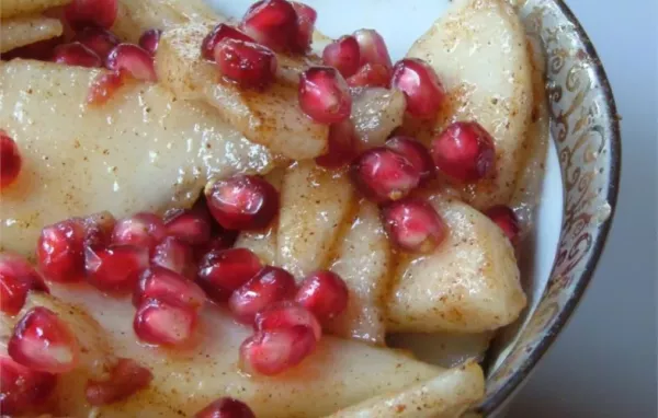 Spiced Pears and Pomegranate