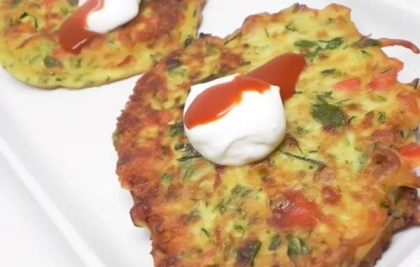 Spiced Zucchini Latkes with Indian Flavors