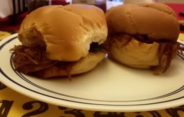 Spicy and flavorful pulled pork made with gochujang in a slow cooker