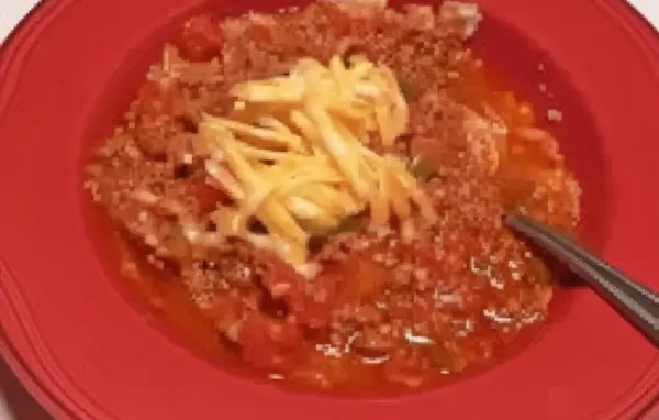 Spicy Beef Chili Recipe