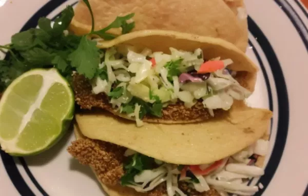 Spicy Fish Tacos with Fresh Lime Sauce