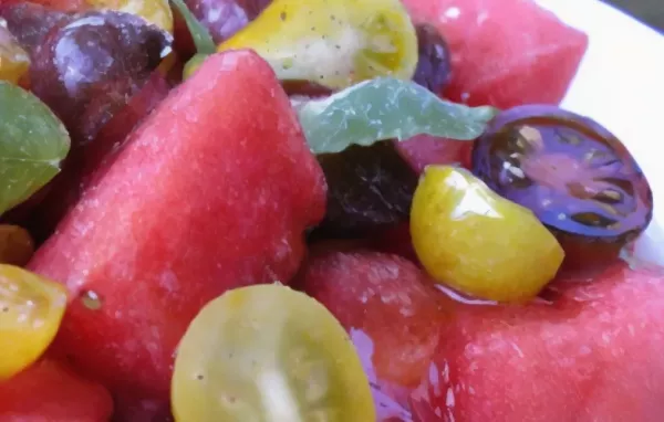 Spicy Watermelon Tomato Salad