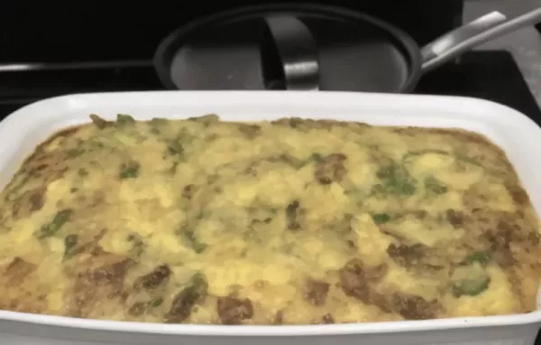 Spinach and Mushroom Egg Casserole