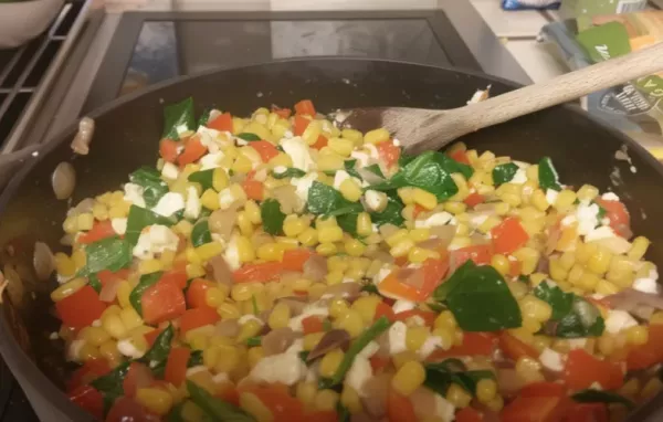 Spinach Feta Succotash Recipe