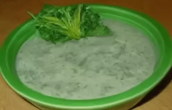 Spinach Potato and Nutmeg Soup