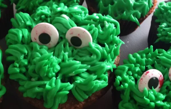 Spooky and delicious Monster Chocolate Cupcakes perfect for Halloween