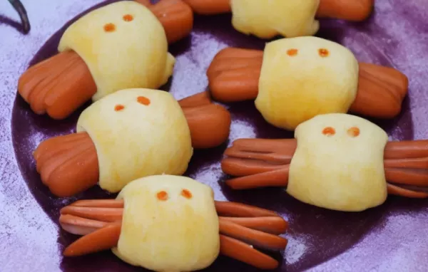 Spooky Spider Halloween Hot Dogs