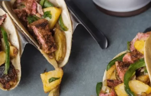 Steak and Potato Tacos with Poblano Chilies