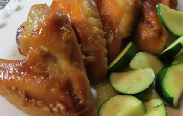 Sticky and flavorful Honey Garlic Chicken Wings