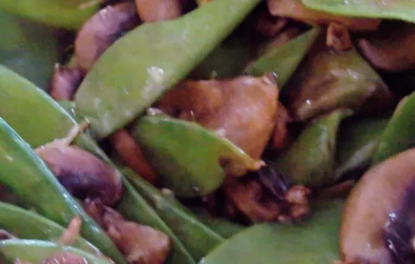 Stir Fried Snow Peas and Mushrooms