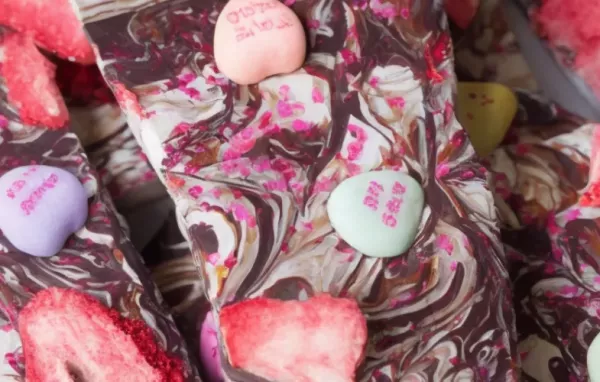 Strawberry Heart Bark