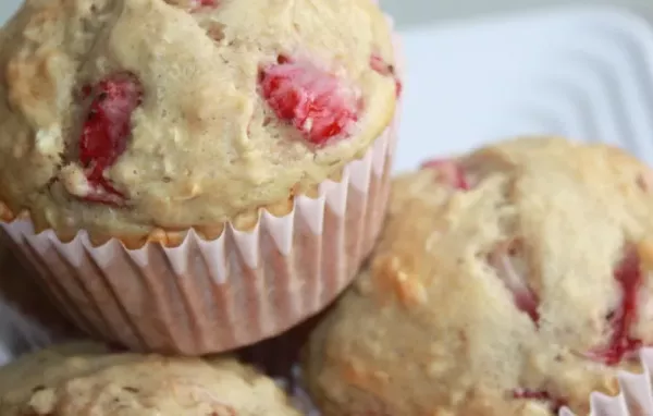 Strawberry Oat Muffins