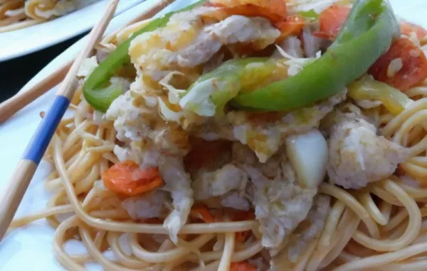 Sweet and Spicy Pork and Napa Cabbage Stir-Fry with Spicy Noodles