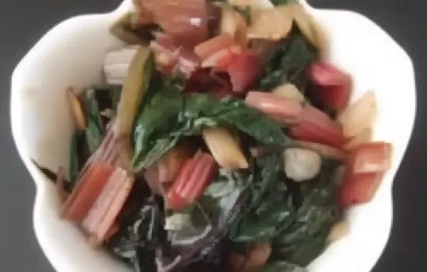 Sweet and Spicy Swiss Chard Recipe