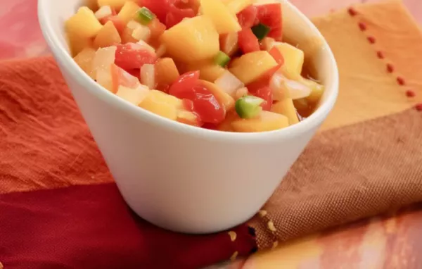 Sweet and Tangy Easy Peach Salsa Recipe