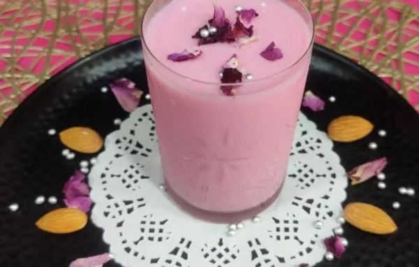 Tender Coconut and Rose Milkshake