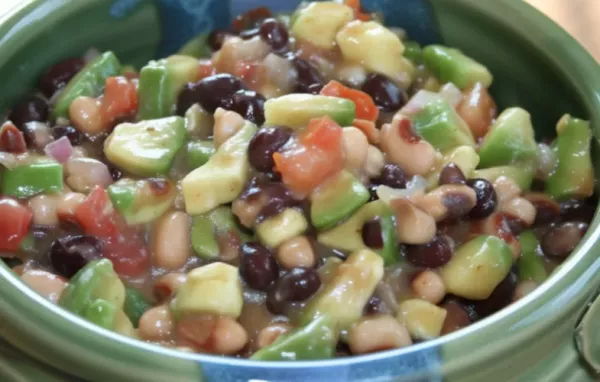 Texas Caviar with Avocado - A Fresh and Zesty Dip