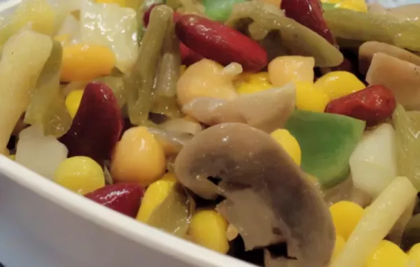 Three Bean Salad with Corn