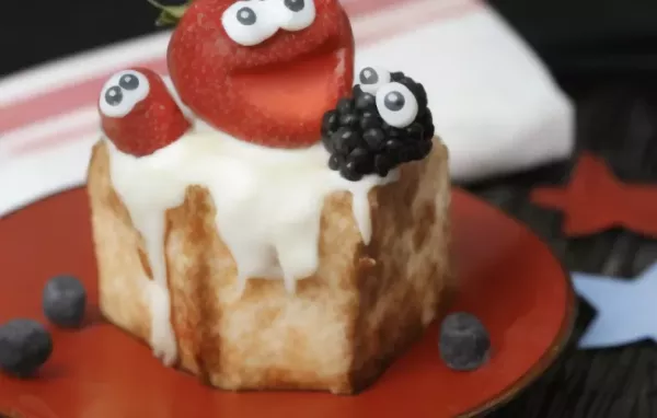 Toasted Angel Food Cake with Strawberries