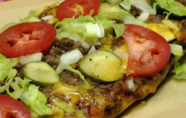 True Cheeseburger Pizza