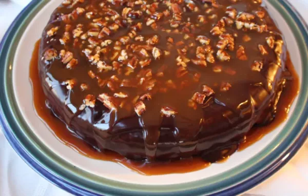 Turtle Fudge Skillet Cake