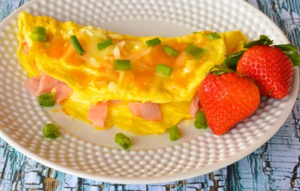 Ultimate Low-Carb Ham and Cheese Omelet for Two