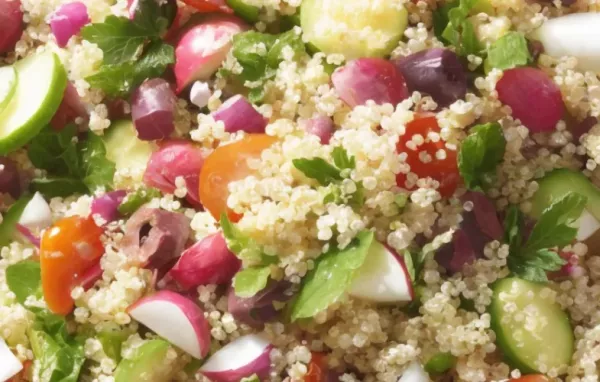 Vegan Mediterranean Quinoa Salad