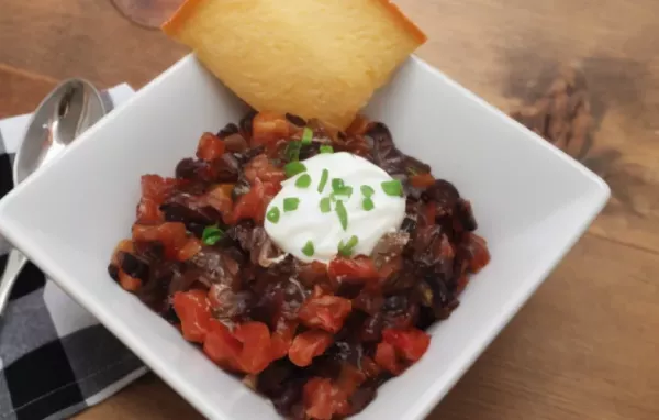 Vegetarian Chili with Black Beans