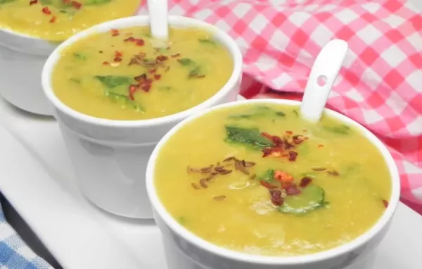 Vegetarian Palak Moong Dal