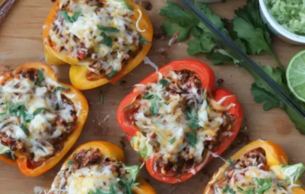 Vegetarian Taco Stuffed Peppers