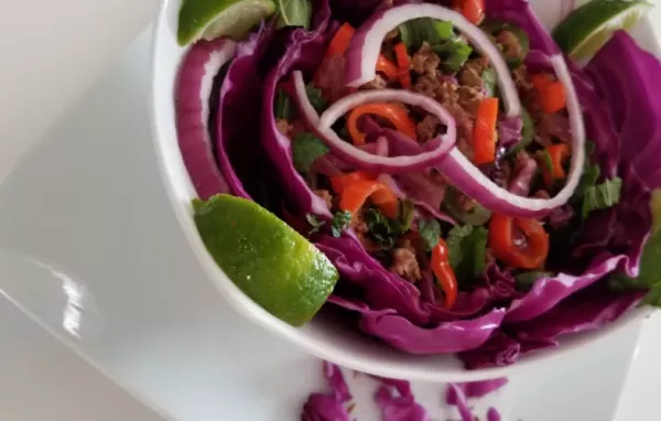 Vietnamese Beef and Red Cabbage Bowl