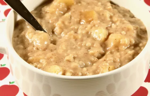 Warm and comforting apple oatmeal recipe