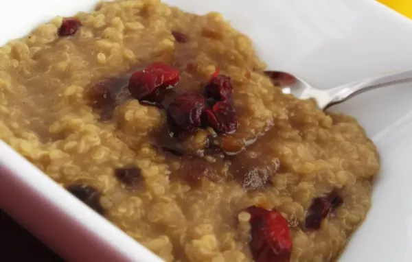 Warm and comforting quinoa porridge