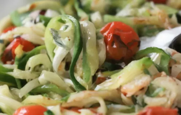 Warm Caprese Zoodles