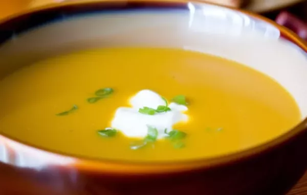 Warm up your fall evenings with this delicious Butternut and Apple Harvest Soup