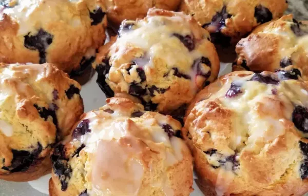 World's Best Lemon Blueberry Muffins