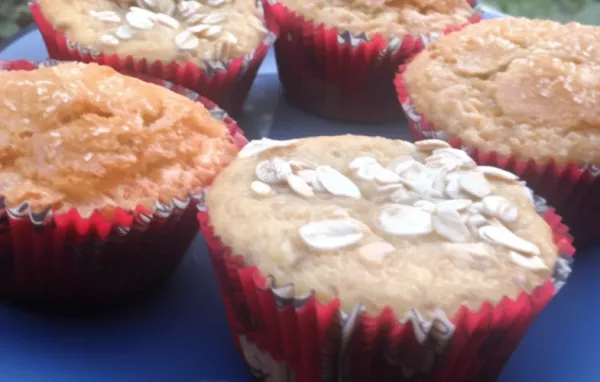 Yogurt Banana and Pear Muffins