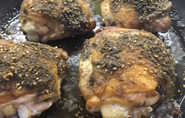Za'atar Chicken Thighs - A Delicious and Flavorful Middle Eastern-Inspired Dish
