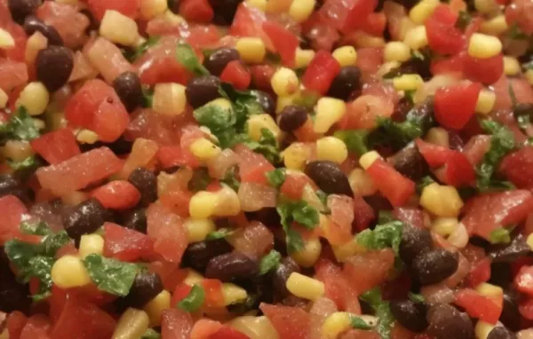 Zesty Black Bean and Corn Salsa - A Tangy and Refreshing Dip for All Occasions