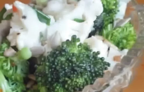 Zesty Broccoli and Cauliflower Salad