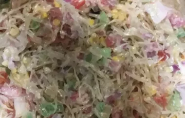 A Colorful and Delicious Spaghetti Pasta Salad Recipe